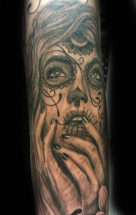 Tattoos - Jeff Raiano - day of the dead girl